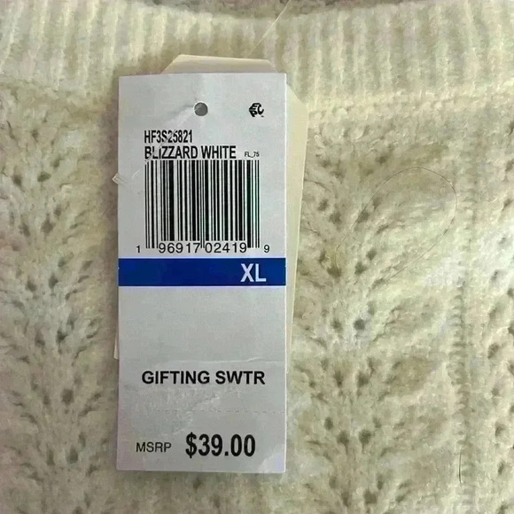 Hippie Rose Women's Pullover Sweater Blizzard White NWT Size XL - Picture 4 of 7